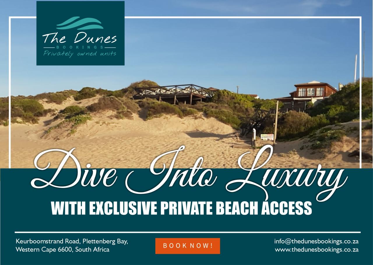 Dive into luxury with private beach access! - The Dunes Dive into luxury with private beach access! - The Dunes