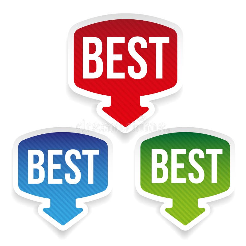Best of the Best label stock vector. Illustration of perfection - 13205425